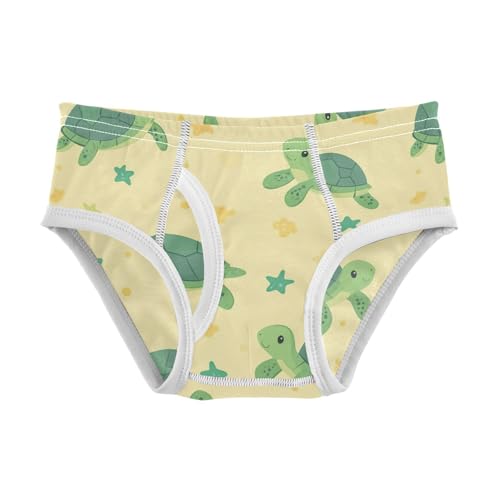 Wusikd Turtle Cartoon Boys' Underwear Cotton Cute Boys Briefs Soft Toddler Underwear 2T