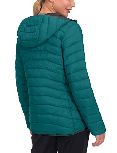 Little Donkey Andy Women's Packable Lightweight Puffer Jacket Hooded Windproof Winter Coat With Recycled Insulation Green Xs #TOP2