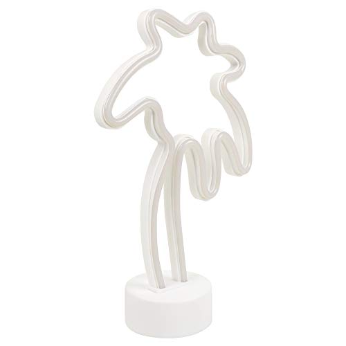 Image of Neon Lights Table Lamp Battery Operated (Green Tree)