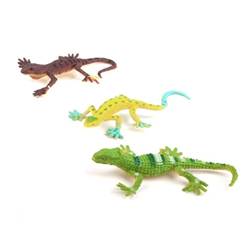 Toyvian 36Pcs Colorful Fake Plastic Lizard Toys Action Figure Reptile Toy Lizards Realistic Favors Trick Toy For Kids Adults Carnivals Halloween Joking Decor And Kids Learning Props #TOP6