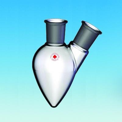 9479-03 Pear-Shaped with Two Neck Flask, 14/20 Joint, 5mL Capacity