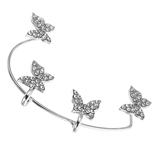 Mobestech Piercing Orelha de Manguitos de Orelha de Abelhas de de para Piercing Clip Gold Silver Ear