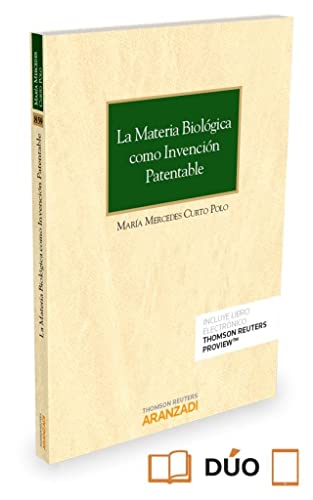 Portada de La Materia Biológica Como Invención Patente