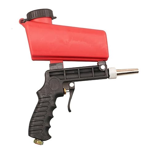 AIRYSSFU Spray Gun, Portable Sandblasting Gun Small Sand Blasting Machine Adjustable Set Pneumatic Spray Tool,Paint Spray Ggun