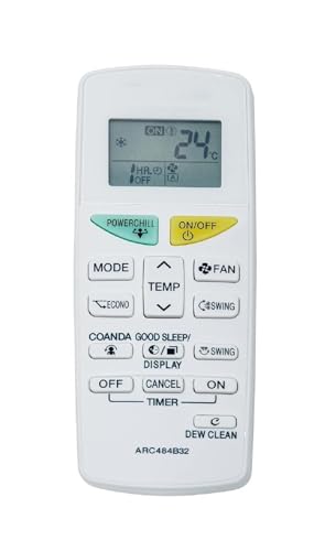 Image of Remote Compatible for Daikin Split Inverter Ac Remote 1.5 Ton 2 Ton 1 Ton (Model No. FTKM50U, ARC484B32) Dew Clean Function