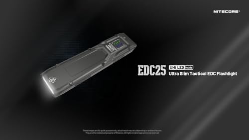 NITECORE EDC25 - Nitecore EDC25 3000 Lumen Ultra Slim EDC Flashlight 3000 Lumen w/Eco-Sensa USB-C Charging Cable by Nitecore - Image 2