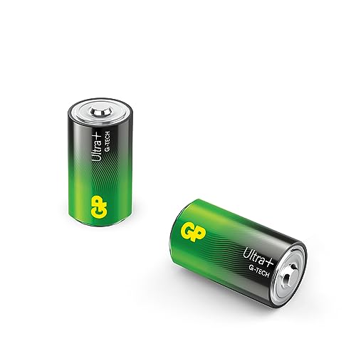 D Mono Battery GP Alkaline Ultra Plus 1.5 V Pack of 2