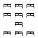 Kuntesetty 10Pcs Pinch Dogs Woodworking Wood Clamps Heavy Duty Mini Practical Pinch Dog Clamps Hardware Tool for Woodworking Upholstery