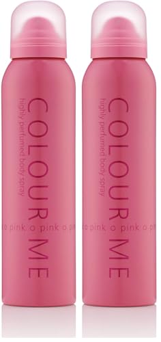 COLOUR ME Pink Perfume for Women 150ml Body Spray, Luxury Fragrance - Womens Perfume, Long Lasting Fragrance for Women by Milton-Lloyd (Paquete de 2)