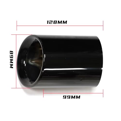 Terminales de escape de acero negro de 90 mm para renovar el silenciador de su X3 G01 2