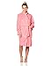 Seven Apparel Hotel Spa Collection Herringbone Textured Plush Robe, Dark Coral Pink