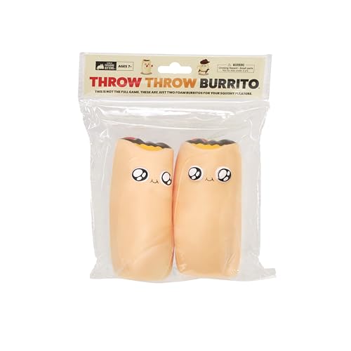 Image of Exploding Kittens Double Burrito, Age 7+ Replacement 2-Pack | Replace lost or worn foam burritos with this 2-pack, compatible with Throw Throw Burrito.