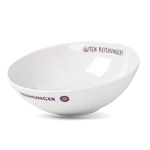 Reishunger Reisschale, Servierschale aus Porzellan, Ø 21 cm (4...