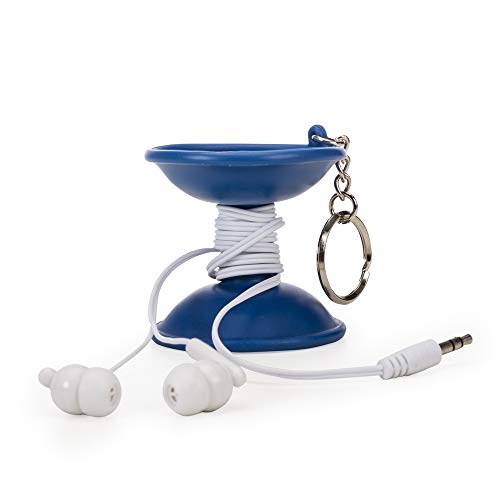 Chaveiro Emborrachado com Fone de Ouvido (Branco)