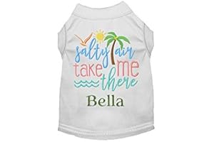 Salty Air Take Me There Personalized Dog Tee