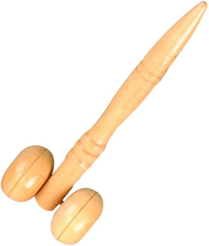 Miniatura 6 de HEALLILY Rodillos de madera portátiles masajeadores cara mano pierna cabeza cuello espalda cintura masaje rueda palos para hombres mujeres
