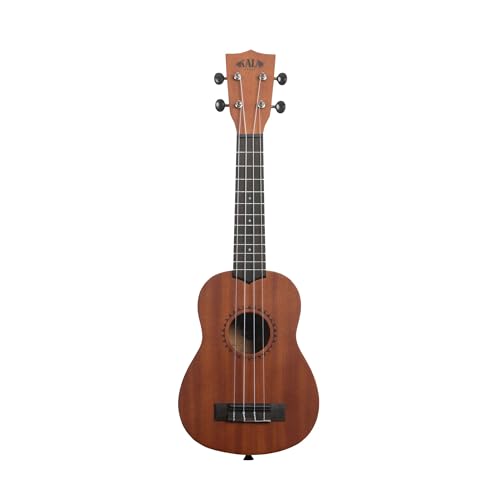 Kala - KALA-LTP-S - Ukulélé Soprano Adultes Étudiants et Débutants, Ukulélé École intermédiaire en Acajou et Palissandre avec étui souple et guide d'introduction inclus