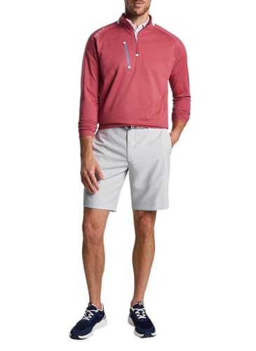 PETER MILLAR Men's Verge Performance Quarter-Zip, Cape Red, Small2