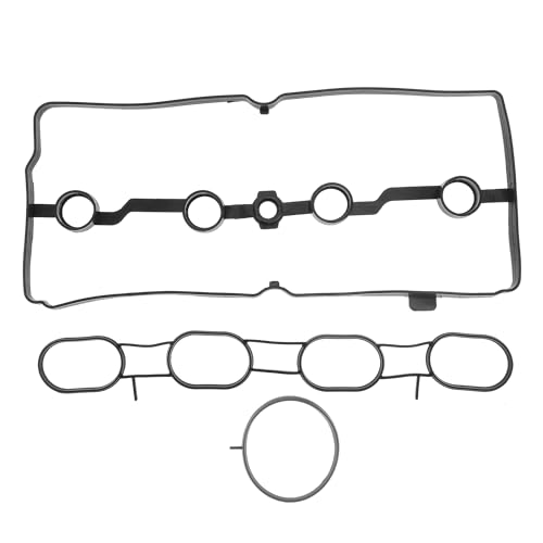 Motoforti Junta de Tapa de Válvula Junta de Sello de Válvula de Culata para Nissan Sentra 2017-2019 2.0L Caucho con Junta de Colector de Admisión No.132705TA0A Negro