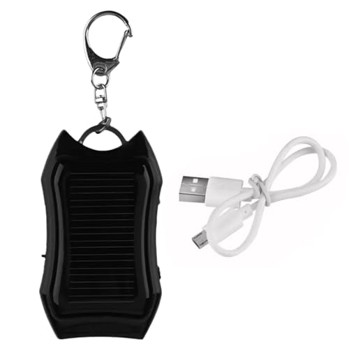 Batteria solare - Pacchetto di ricarica veloce portatile da 1500 mAh caricatore esterno impermeabile Luce di emergenza compatta per portachiavi super luminosa attrezzatura di backup durevole per