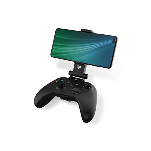 MILLENIUM Soporte para teléfono con clip para mando Xbox Series X, soporte ajustable para teléfono móvil con soporte para juegos más cómodos, soporte ligero y compacto para mando de viaje, color negro Cover
