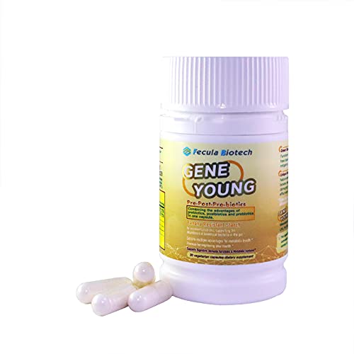 Fecula Biotech Superfood Resistant Starch, Probiotics & Prebiotics Supplement, Effective Absorption, Bifidobacterium And Lactobacillus Reuteri, Gut Digestive Health, 30 Vegan Capsules #TOP1