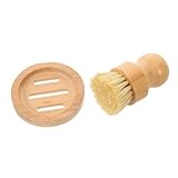 HOLIDYOYO Bambus Spülbürste mit Sisalborsten und Halter Mittelharte Küchenbürste aus...