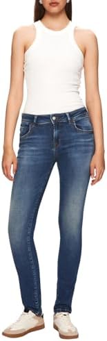 LTB Jeans Damen Fallon 201 - Slim Mid Rise Basic-5-Pocket Dark Wash Blau aus Baumwollgemisch - Größe W31L32