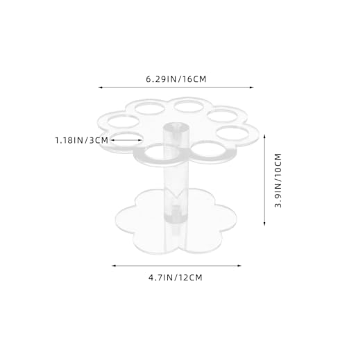 Support à 8 trous en acrylique transparent pour magnifier vos desserts - 5