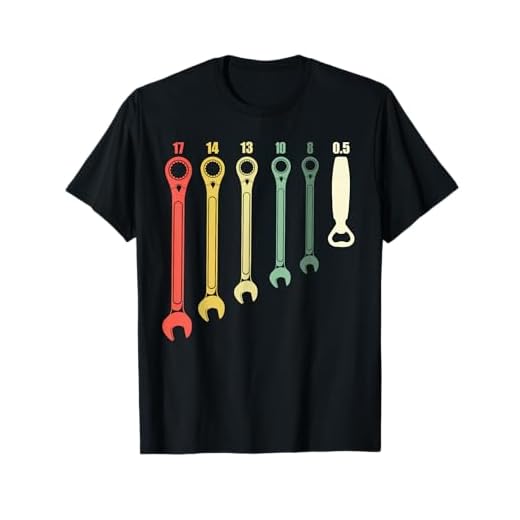 Herren Schraubenschlüssel Set Ratsche T-Shirt
