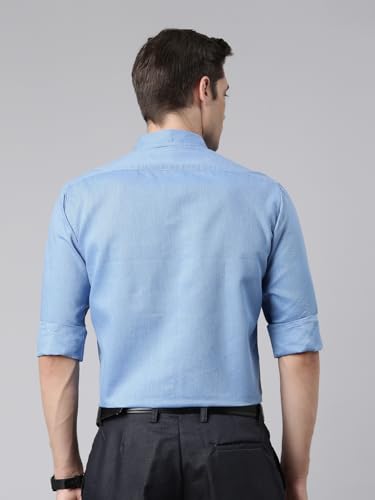 Image of THE SOUL PATROL Men's Casual Regular Fit Full Sleeve Premium Cotton Button-Down Shirt with Single Patch Pocket - Stylish, Classic, Comfortable, and Elegant for Everyday Wear