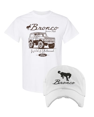 Image of Bronco Dad Hat Vintage Car Lover Embroidered Adjustable Cap