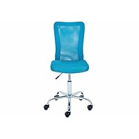 Kinderbureaustoel BASTER, in ademende mesh, Blauw