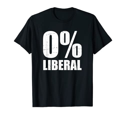 Republicano político camiseta-0% liberal activista camiseta Camiseta
