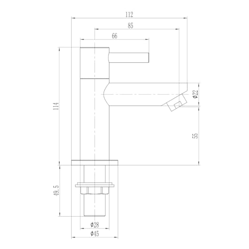 iBathUK | Pair of Hot and Cold Basin Sink Mixer Taps Chrome Bathroom Faucets TB3011