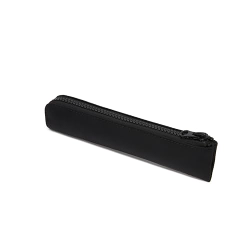 Image of Slim Pencil Case Small Pencil Pouch Pen Case (Black /OF)