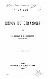 La loi sur le repos du dimanche (French Edition)