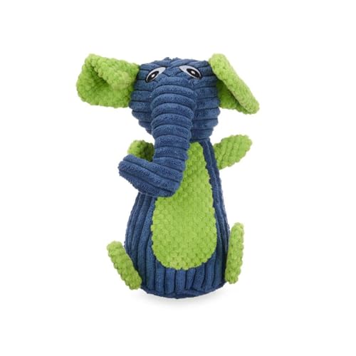 Mascow Juguete para Perros Azul Verde Elefante 28 x 14 x 17 cm Peluche con Sonido