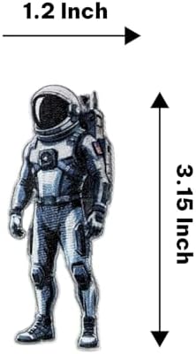 Astronaut Iron On Patch – Space Explorer Spaceman Applique for Jackets, Bags, Hats, Jeans and Crafts image 4