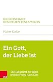 Ein Gott, der Liebe ist: Die Botschaft der Bibel und die Frage nach Gott (Die Botschaft des Neuen Testaments) - Walter Klaiber 