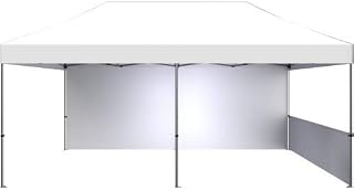 Zoom 20' Popup Tent Half Wall Kit White