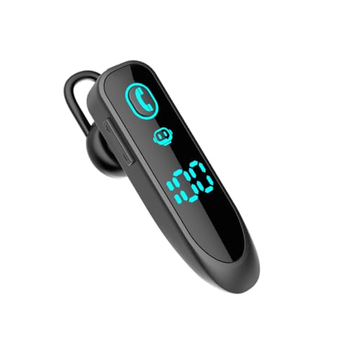 eppfun Bluetoothヘッドセット Bluetooth 5.3 片耳イヤホン ワイヤレス 耳掛け型 左右耳兼用 ハンズフリー通話 マイク内蔵 在宅勤務/運転/オンライン会議/ビジネスチャット用