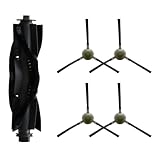 URPIZY Roller-Hauptb¨¹rste und 4 Seitenb¨¹rsten-Set f¨¹r Roboter-Staubsauger ¨C f¨¹r Lefant U180, M1, M2 Pro, M2 Plus, LS1, N3 sowie OKP K8 und K7 ¨C Nylon + Kunststoff