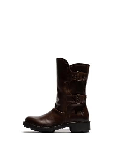 Fly London Femme Nire178fly bottines en cuir premium aux finitions soignées