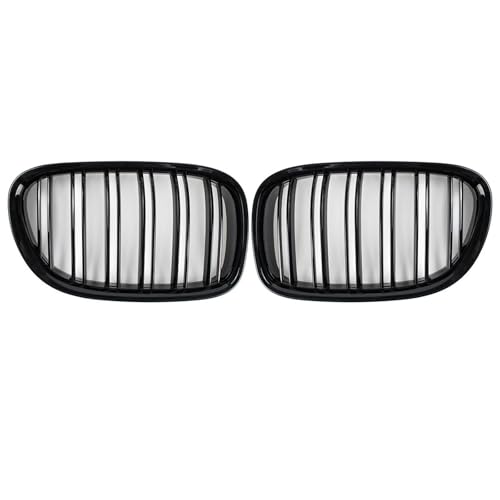 Grilles avant pour BMW F01 F02 série 7 noir brillant