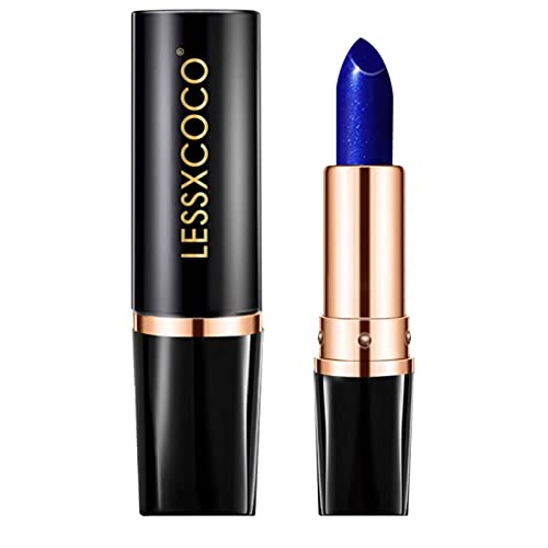 Lápiz Labial Azul Mágico - Colores Mágicos Que Cambian De Temperatura - Azul Cambiado A Rosa Temperatura Lip Stain - Labiales Azules - Pintalabios Que Cambia De Color - Cuidado De Labios Hidratante Cover