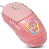 Mouse Gamer RGB Profissional Adamantiun Flex M12 Rosa Customizável com Mouse Pad