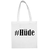 Unsere Hashtag #Hüde Umhängetaschen verfügen über einen 70cm langen Tragegriff .. Die Größe der Tasche beträgt 38cm breit und 42 hoch