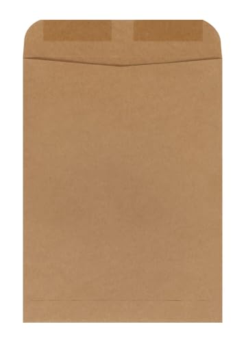 Quality Park Envelopes, 9 x 12 Inch Catalog Envelopes, Gummed Flap, 24 lb Natural Kraft, 100 Count - Ideal for Mailing and Storage image 2