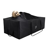 3.66m/12ft Skeleton Storage Bag, 600D Oxford Waterproof Large Heavy Duty Christmas Tree Storage Bag with Reinforced Handles Dual Zippers & Pocket for 12 Foot Skeleton & Artificial Trees